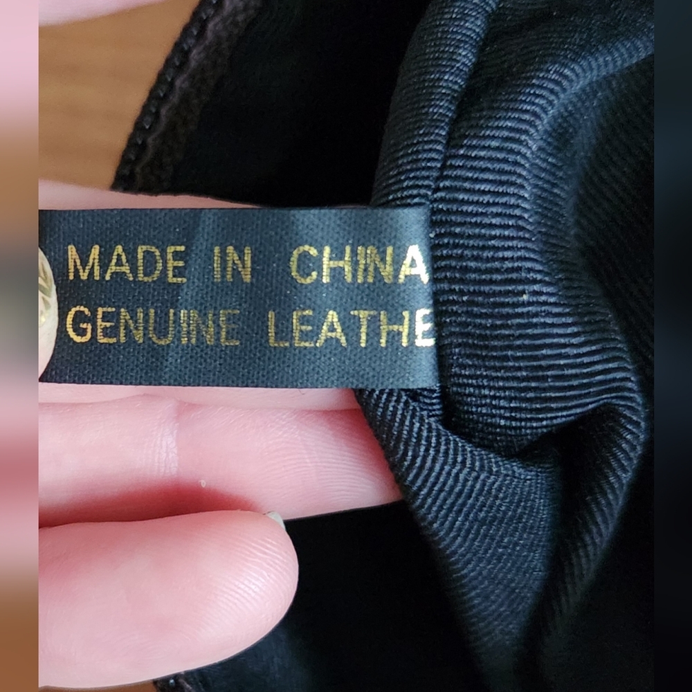 Americana By Sharif Crossbody Leather Purse Dark Chocolate Brown Matte Goldtone - Picture 5 of 7